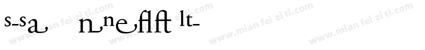 S-SabonNext LT字体转换